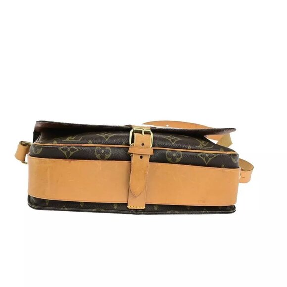 LOUIS VUITTON Cartouchiere MM Shoulder Bag Monogram Leather Brown - Picture 15 of 16